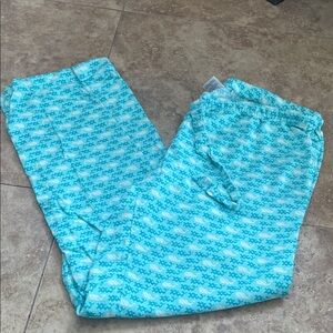 Women’s vineyard vine, pajama Blue Patterned Pants